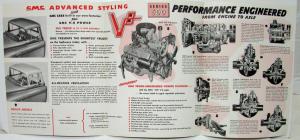 1959 GMC 600 Truck Series 370 V-8 Engine Sales Brochure Folder Original