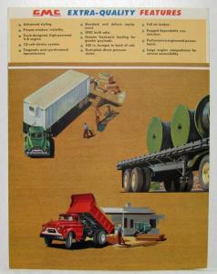 1959 GMC 600 Truck Series 370 V-8 Engine Sales Brochure Folder Original