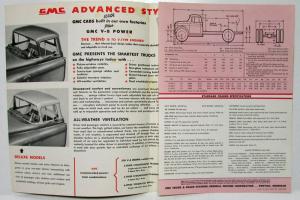 1959 GMC 550 Series Truck 370 V-8 Engine Sales Brochure Folder Original