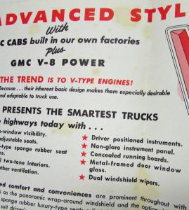 1959 GMC 550 Series Truck 370 V-8 Engine Sales Brochure Folder Original