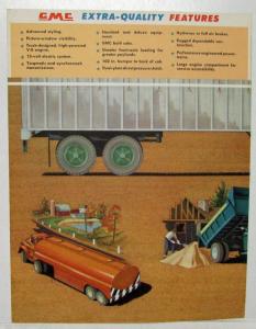 1959 GMC 550 Series Truck 370 V-8 Engine Sales Brochure Folder Original