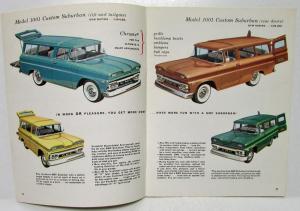 1960 GMC Truck Suburban and Panel Sales Brochure