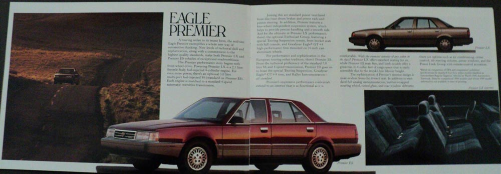 1989 Eagle Premier Summit Medallion Wagon Sales Brochure ORIGINAL