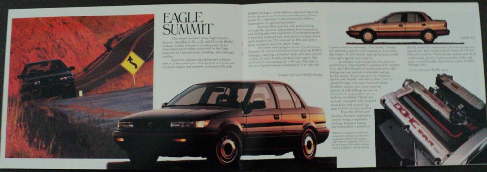 1989 Eagle Premier Summit Medallion Wagon Sales Brochure ORIGINAL