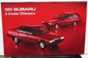 1985 Subaru Brat Hatchback Coupe Turbo Sedan Wagon Sales Folder Original