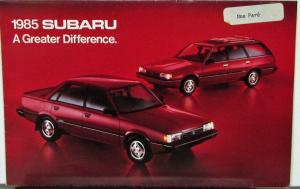 1985 Subaru Brat Hatchback Turbo Sedan Wagon Sales Folder Original