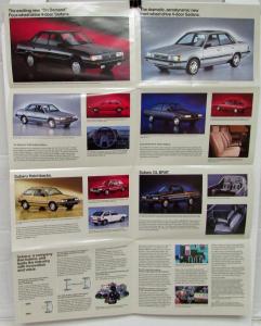 1985 Subaru Brat Hatchback Turbo Sedan Wagon Sales Folder Original