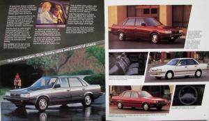 1988 Subaru Justy Sedan 3 Door Wagon XT Hatchback Color Sales Brochure Original
