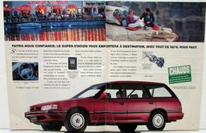 1991 1992 Subaru Legacy French Text Swiss Market Sales Brochure Original