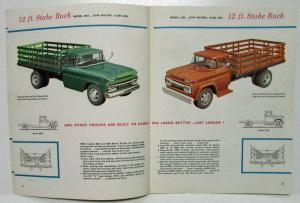 1961 GMC Chassis-Cabs & Stake Racks Series 1000-3500 Sales Brochure