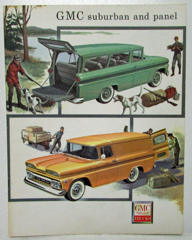 1961 GMC Suburban and Panel Sales Brochure Revised