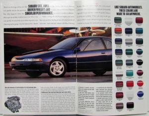1996 Subaru SVX Legacy Impreza Outback Color Sales Brochure Original