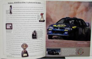 1999 Subaru Impreza Outback Legacy Forester Sales Brochure Original