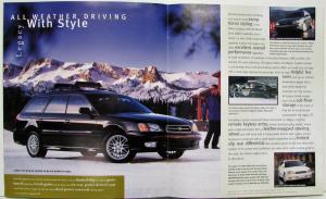 2001 Subaru Forester Outback Legacy Impreza Color Sales Brochure Original