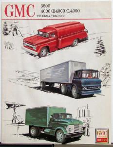 1962 GMC Truck Tractor 3500 4000 B4000 L4000 Sales Brochure Revised