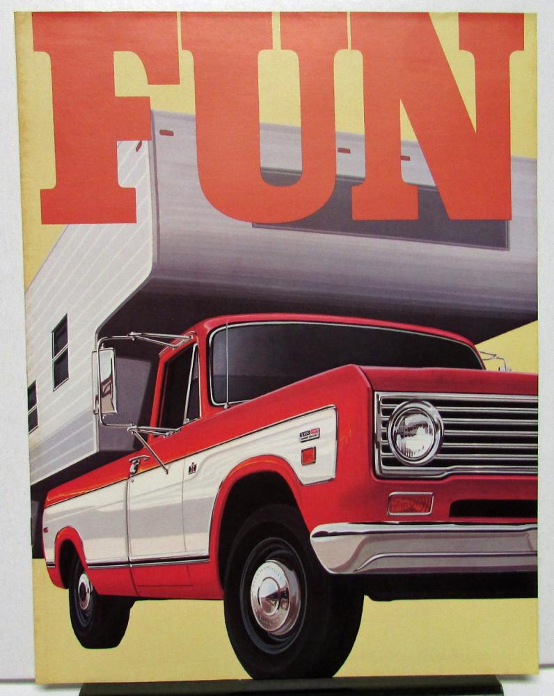 1973 International IH Trucks Dealer Brochure Recreational Vehicles Camper RV Tow