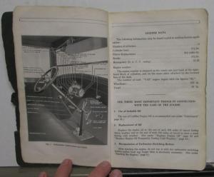 1923 Cadillac Model V 63 Owners Operators Manual Original