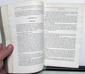 1926 Cadillac Model 314 Operators Owners Manual Original Care & Op Instructions