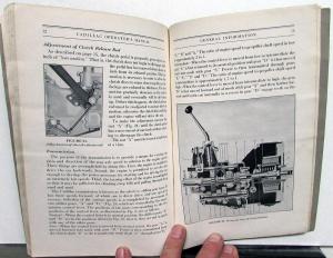 1926 Cadillac Model 314 Operators Owners Manual Original Care & Op Instructions
