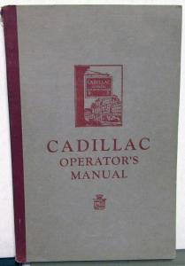 1927 Cadillac Model 314 Operators Owners Manual Original