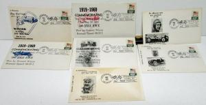 1968 69 70 Indianapolis 500 Indy Postmarked Envelopes Race Winners Souvenir