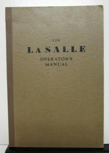 1929 Cadillac LaSalle Model 328 Operators Owners Manual Original