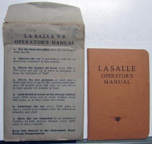1933 Cadillac LaSalle Model 345 Operators Owners Manual Original