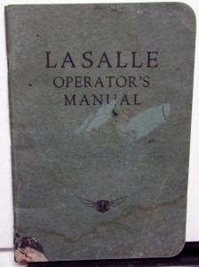 1934 Cadillac LaSalle Model 350 Operators Owners Manual Original Care & Op