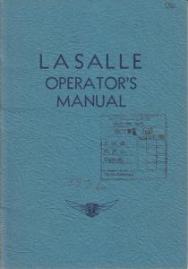 1936 Cadillac LaSalle Model 50 Operators Owners Manual Original