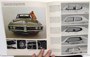 1968 Pontiac Dealer Accessories Brochure Catalog Grand Prix GTO Firebird Le Mans