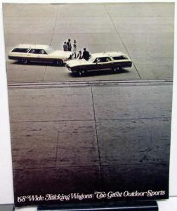 1968 Pontiac Sales Brochure Station Wagon Bonneville Safari Catalina Tempest 68