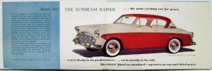 1956 Sunbeam Rapier 1957 1958 1959 Color Sales Folder Original
