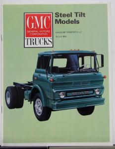 1966 GMC Truck 72-Inch Gasoline 4x2 Steel Tilt Models Sales Brochure Red Logo