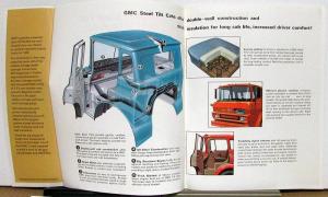 1966 GMC Truck 72-Inch Gasoline 4x2 Steel Tilt Models Sales Brochure Red Logo