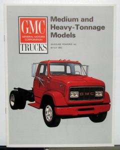 1966 GMC Trucks Gas Medium Heavy Tonnage Models Sales Brochure Original