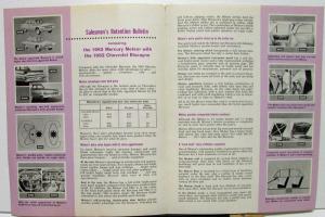 1962 Mercury Meteor vs Chevrolet Biscayne Dealer Salesmen's Retention Bulletin
