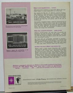 1962 Mercury Meteor vs Chevrolet Biscayne Dealer Salesmen's Retention Bulletin