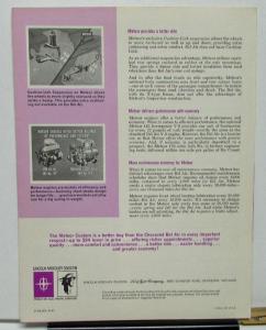 1962 Mercury Meteor Custom vs Chevy Bel Air Dealer Salesmen's Retention Bulletin