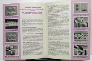1962 Mercury Meteor Custom vs Chevy Impala Dealer Salesmen's Retention Bulletin