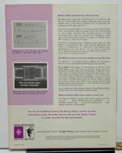 1962 Mercury Meteor Custom vs Chevy Impala Dealer Salesmen's Retention Bulletin