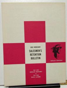 1962 Mercury Monterey vs Buick LeSabre Dealer Salesmen's Retention Bulletin