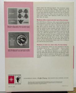 1962 Mercury Monterey vs Olds Dynamic 88 Dealer Salesmen's Retention Bulletin
