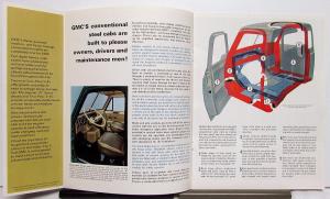 1966 GMC Truck Diesel Medium Heavy Tonnage Models Sales Brochure Black Logo Orig