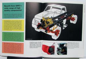 1966 GMC Truck Diesel Medium Heavy Tonnage Models Sales Brochure Black Logo Orig