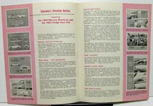 1962 Mercury Monterey vs Dodge Dart 440 Dealer Salesmen's Retention Bulletin