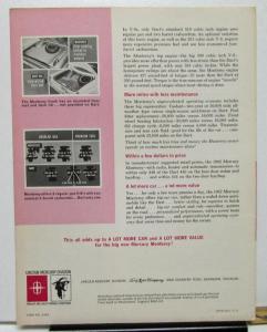 1962 Mercury Monterey vs Dodge Dart 440 Dealer Salesmen's Retention Bulletin