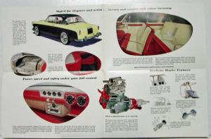 1956 Sunbeam Rapier R 67 Engine 1957 1958 1959 Small Color Sales Folder Original