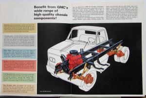 1967 GMC Trucks Gasoline Medium Tonnage Models Sales Brochure Red Logo Original