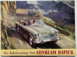 1956 Sunbeam Rapier Color Sales Folder 1957 1958 1959 Original