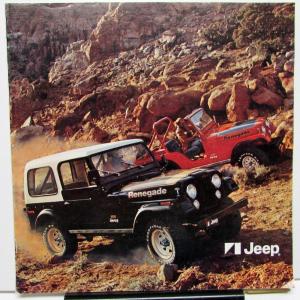 1974 Jeep Foreign Dealer Brochure French & English Text CJ Renegade Cherokee